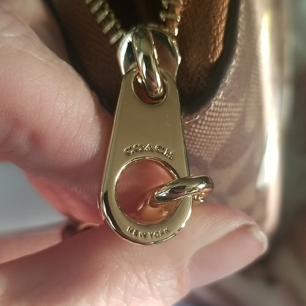 Coach Brown Snoopy and Woodstock Wristlet - Picture 15 of 16